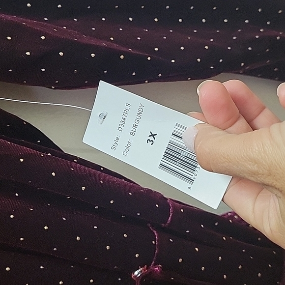 ALEXIA ADMORAMELIA WRAP DRESS - PLUS SIZE 3X - Picture 8 of 9